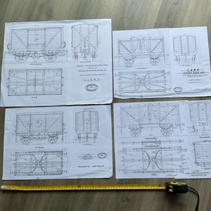 4 large technical drawings of LNWR goods vans - Picture 1 of 8