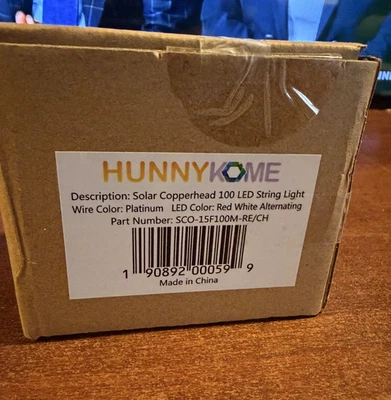 Гирлянды на солнечных батареях, 100 светодиодных медных проводных ламп, водонепроницаемые звездные гирлянды - Изображение 1 из 2