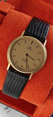 Omega De Ville Quartz Gold Dial Cal.1365 Vintage 32mm Watch – Gold Plated - Image 1 of 4