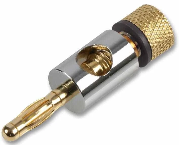 PRO SIGNAL - Penyambung 4mm, Krom / Emas, Hitam - Image 1 of 1