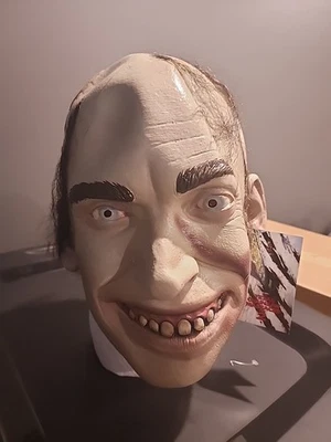 Máscara Chop Top Sawyer Texas Motosierra Masacre 2 Halloween Cara de Cuero Horror Cara Foto 1 de 3