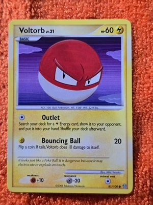 2008 Pokemon Diamond and Pearl Stormfront #81 Voltorb, C, NF/H, cd10 - Image 1 of 3