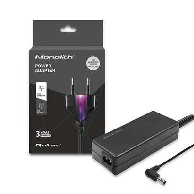 Qoltec Netzteil für LG / Samsung Monitor 65W | 19V | 3,42 | 6,5*4,4 | + Stromkab - Bild 1 von 4