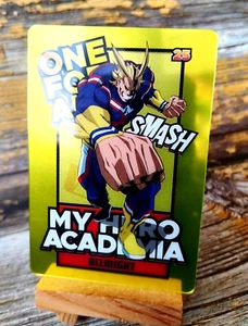 All Might - 25 - My Hero Academia MHA Plastic Metallic Card - Japan - Picture 1 of 4