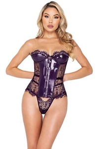 Roma Sugar Plum Bustier Set Valentines Day Lingerie sexy date night gift for her - Picture 1 of 5