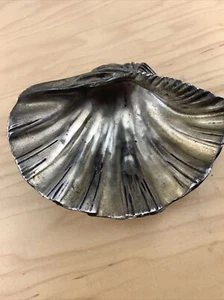 Vintage Silver Plated Scallop Shell 7'' Wide. - Picture 1 of 12