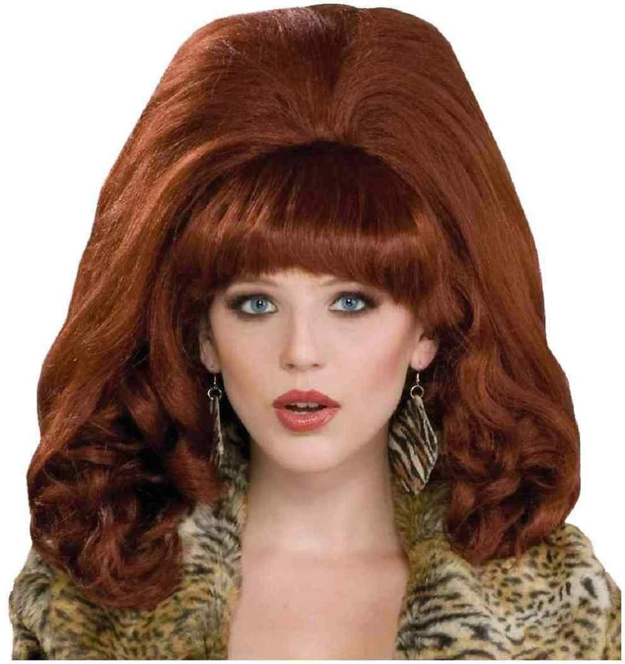 Big Red Wig Peg Peggy Bundy Fancy Dress Up Halloween Adult Costume Accessory - Image 1 of 1