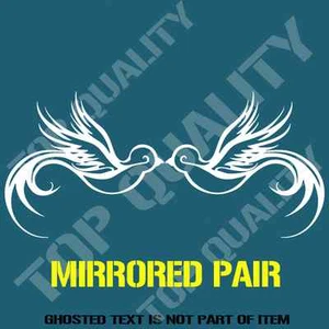 MIRROR PAIR SWALLOWS DECAL STICKER VINTAGE TRIBAL HOT ROD DESIGN DECALS STICKERS - Bild 1 von 2