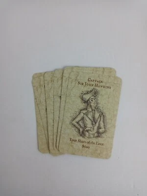 The Game of Life Pirates of The Caribbean Tin Replacement part 8 Captain Cards - Image 1 of 2