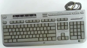 HP 5187-7583 Silver Multimedia Keyboard (K048) - Picture 1 of 7