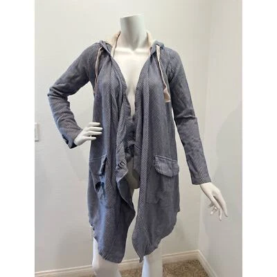 Vintage 2000s Y2K Harajuku Lovers Striped Hooded Sweater Size XS - Image 1 of 4