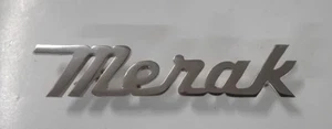 MASERATI MERAK Metal chromium script Size 95 x 20 mm. - Picture 1 of 2