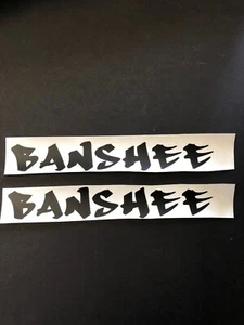 Yamaha Banshee Decal Sticker Matte Black Vinyl Decals Stickers ATV Bumper Window - Picture 1 of 5