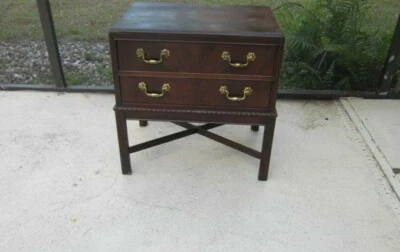 Vintage Heritage Nightstand Wood 2 Drawer - Image 1 of 4