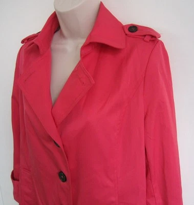 Gabardina para mujer Cotton Candy rosa magenta ~ talla XS ~ impecable Foto 1 de 4
