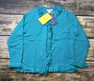 Susan Graver Style Cardigan Sweater Women's Large QVC Tassle Wool Blend Open Kni - Picture 1 of 9