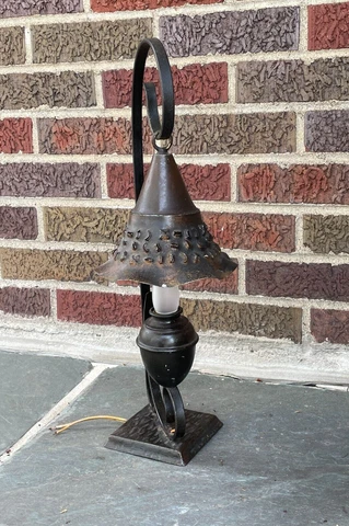 Vintage Gothic Tudor Metal Outdoor Porch Lamp Light Cover