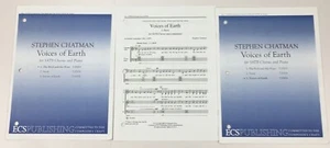 Voices of Earth SATB Choral Piano Sheet Music Stephen Chatman ECS Publishing - Picture 1 of 7