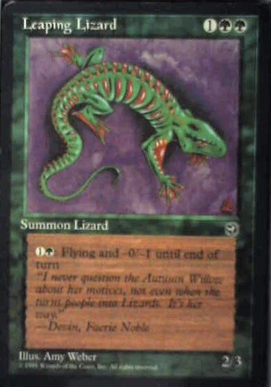 Leaping Lizard - Homelands: #90, Magic: The Gathering Lp R96 - Image 1 of 1