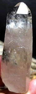 29g 1PC NATURAL Silver Golden Hair Rutilated Lemurian Quartz Crystal Point a110 - Picture 1 of 6