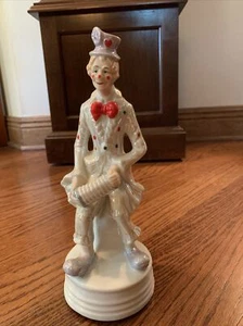 VTG 10 1/2" CERAMIC MUSICAL ACCORDION CLOWN PLAYS "SEND IN THE CLOWNS"-CHINA - Picture 1 of 7