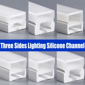Three Side Lighting Top View Silicone Tube for Led Strip Use Flexible Channel - Picture 1 of 25