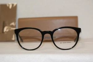 Brand New Authentic Burberry Eyeglass 2250 Shiny Black 3001 Size 49-20mm & Case! - Picture 1 of 5