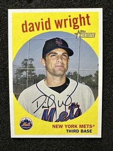 DAVID WRIGHT #224 2008 Topps Heritage QTY New York Mets - Picture 1 of 2