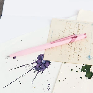 Caran d'Ache 849 Claim Your Style Ballpoint Pen - Rose Quartz - Picture 1 of 6