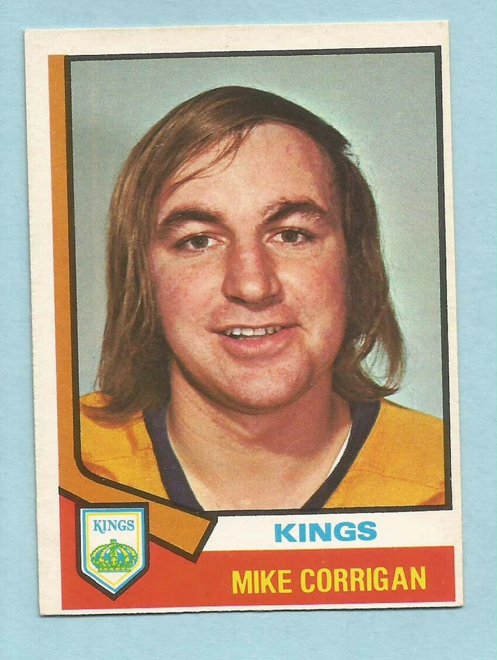 1974-75 O-Pee-Chee OPC Hockey Mike Corrigan #37 Los Angeles Kings NMT+ **3 - Image 1 of 1