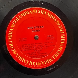 Bob Dylan - Desire Vinyl LP - 1976 - Columbia PC 33893 - Imagen 1 de 8