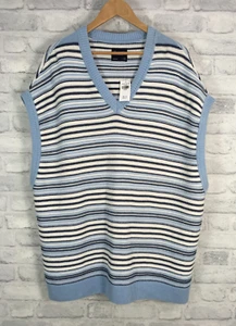 Abercrombie & Fitch Oversized Vest Tank Top Men's XXL Blue Striped (JF132F13) - Picture 1 of 17