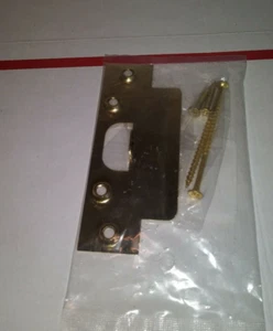 1 Brass Commercial Entry Strike Plate w-031 896525 - Picture 1 of 4