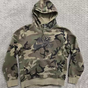 Nike SB Camouflage Grün Pullover Sweatshirt Hoodie Erwachsene Medium Skateboarding - Bild 1 von 10