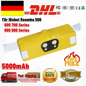 Batteria Li-ion per iRobot Roomba 500 510 520 530 532 Pet 535 536 540 550 555 5Ah - Foto 1 di 6