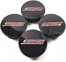 4 новых глянцевых черных центральных колпака для Chevrolet CAMARO SS 2016-2020 годов выпуска подходят для колес 6-го поколения - Изображение 1 из 3