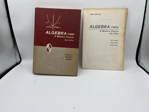 Vintage 1966 Hardcover Algebra 2 A Modern Course With Answer Book - Bild 1 von 15