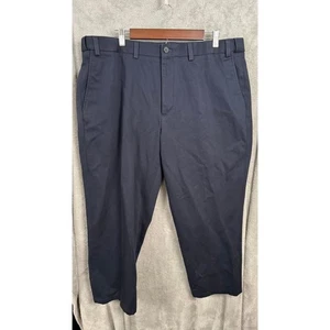 Eddie Bauer Men's Navy Blue Chino Pants Cropped Casual Trousers Size 40 - Picture 1 of 10