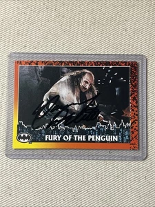 Hard Signed DANNY DEVITO Autographed BATMAN RETURNS Trading Card THE PENGUIN - Picture 1 of 8