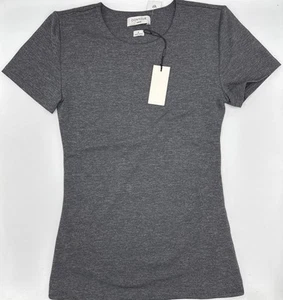 Contour Aritzia Small Crew Hip Heather Charcoal Carbon Size Small NWT T Shirt - Picture 1 of 2