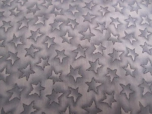 Moda Fabrics Kathy Schmidt Hand Stitched Holiday Stars on Blue BTYx 44 - Picture 1 of 7