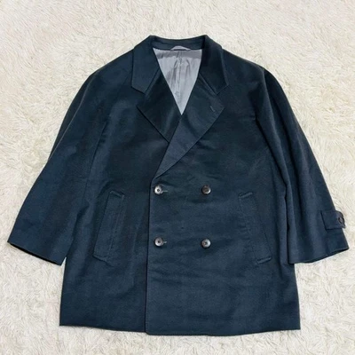 GIVENCHY Lamb Wool Coat Gray Green S Classic Vintage Outerwear Used From Japan - Image 1 of 4