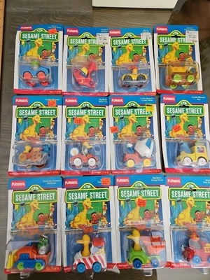 12 NUEVO Personajes Die Cast Vintage Plaza Sésamo en Vehículos Playskool 1987 Nuevo en Paquete Foto 1 de 4