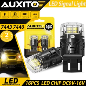 2/4/8 X 7443 LED 6500K Reverse Backup Brake Tail Stop Parking Light Bulbs CANBUS - Imagen 1 de 18