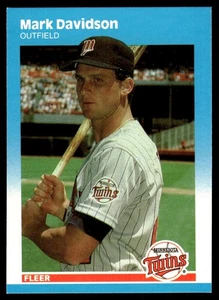 1987 Fleer Update Mark Davidson Minnesota Twins #U-20 - Picture 1 of 2