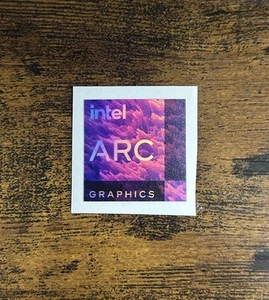 1x Intel ARC Graphics Holographic Desktop / Laptop sticker label (NEW) - Picture 1 of 2