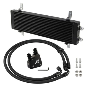 18.5" Dual Pass Oil Cooler Kit for GM Chevrolet LS1 LS2 LS3 LS6 LS7 LS9 Engines - Picture 1 of 8