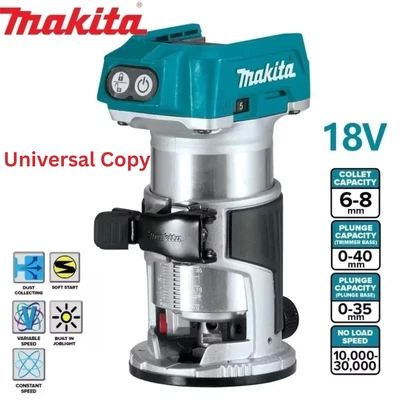 Makita 18V Brushless Laminate Trimmer Router, DRT50Z. AU Stock. - image 1 of 4