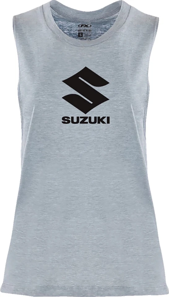 Camiseta sin mangas Factory Effex Suzuki Idol para mujer azul jaspeado Foto 1 de 1