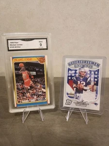 🐐 LOT Tom Brady Game Worn Patch 2007 Topps, GMA 9 1988 All Star Michael Jordan - Bild 1 von 22